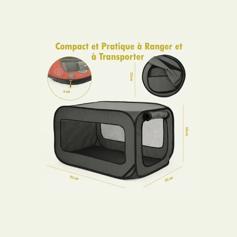 Niche pour chien pliable - - Dogsaddicte