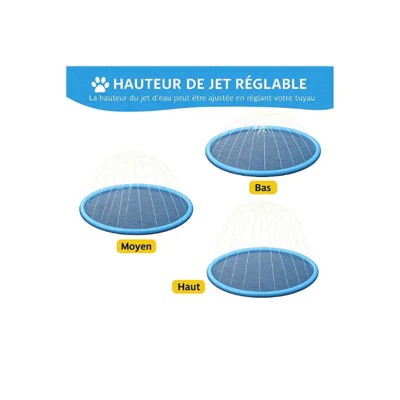 Piscine pour chien arroseur -  - Dogsaddicte