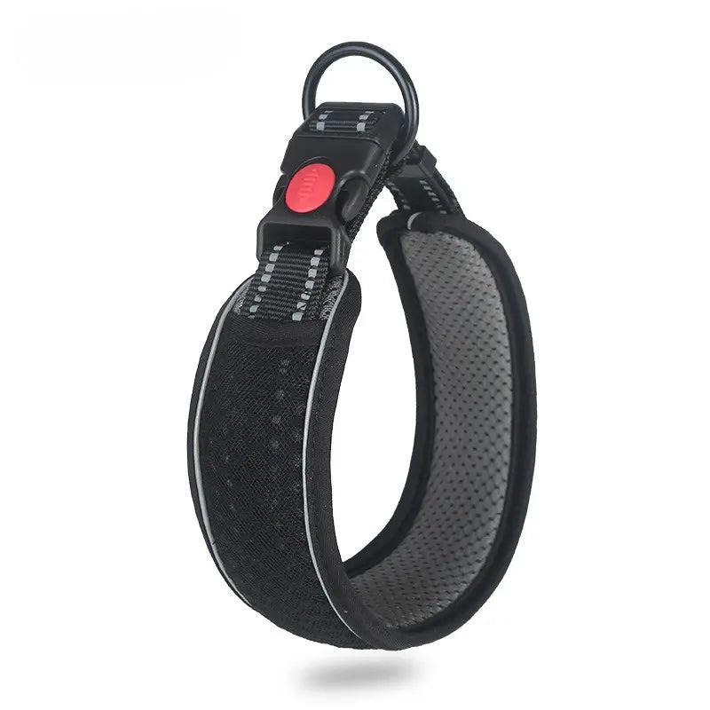Collier chien rembourré réfléchissant -  - Dogsaddicte