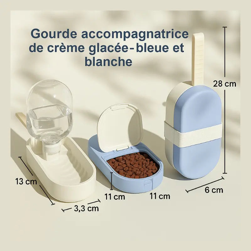 Gamelle 2-en-1 Eau & Croquettes -  - Dogsaddicte