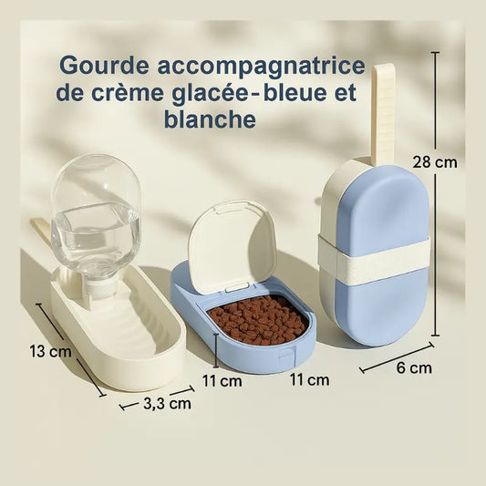 Gamelle 2-en-1 Eau & Croquettes -  - Dogsaddicte