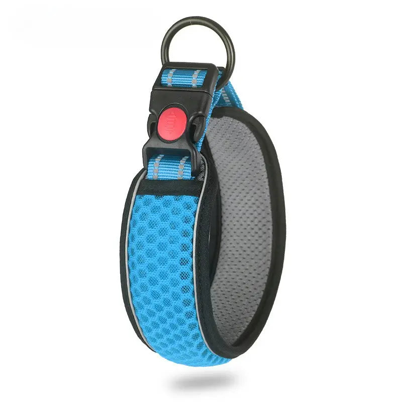 Collier chien rembourré réfléchissant -  - Dogsaddicte