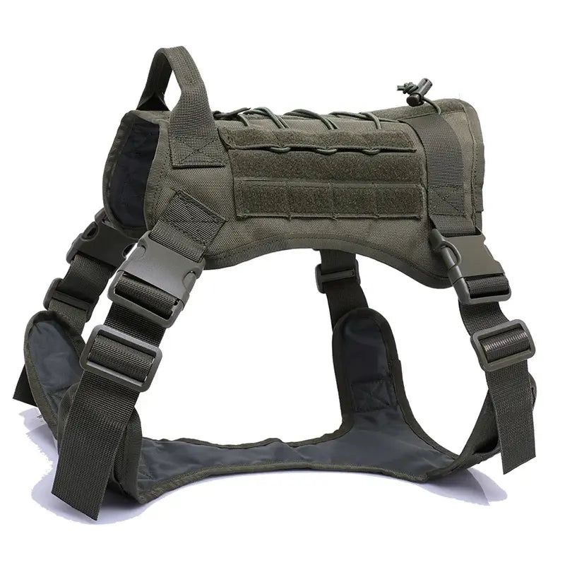 Harnais Tactique Militaire Chien S/M/L + Laisse -  - Dogsaddicte
