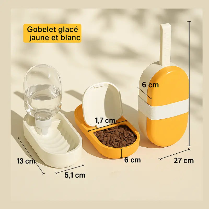 Gamelle 2-en-1 Eau & Croquettes -  - Dogsaddicte