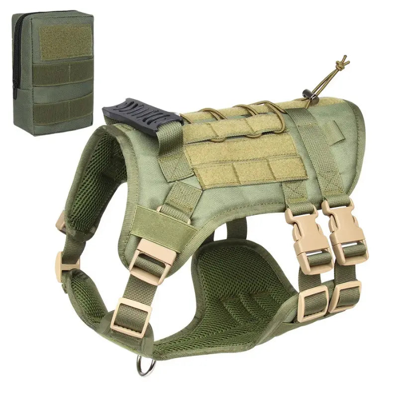 Harnais chien militaire tactique -  - Dogsaddicte