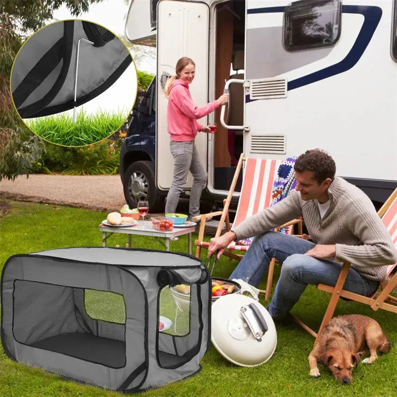 Niche pour chien pliable -  - Dogsaddicte