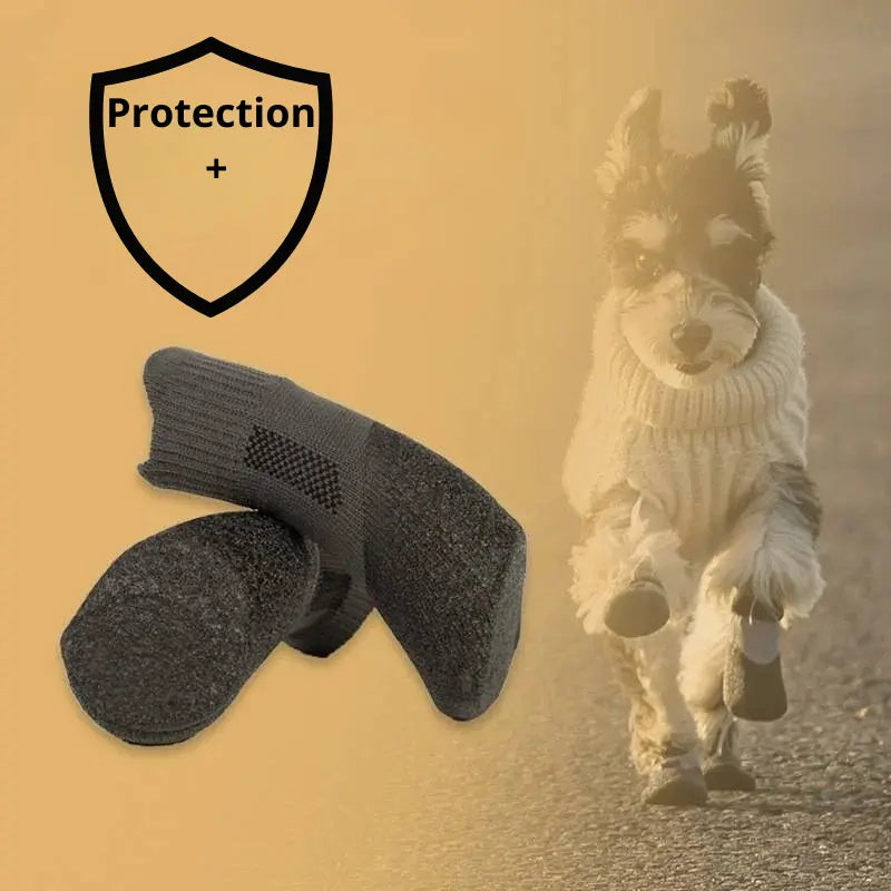 Chaussette pour chien extérieur à scratche -  - Dogsaddicte