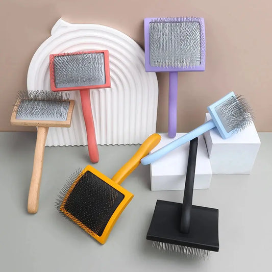 Brosse poil-long, long manche. -  - Dogsaddicte